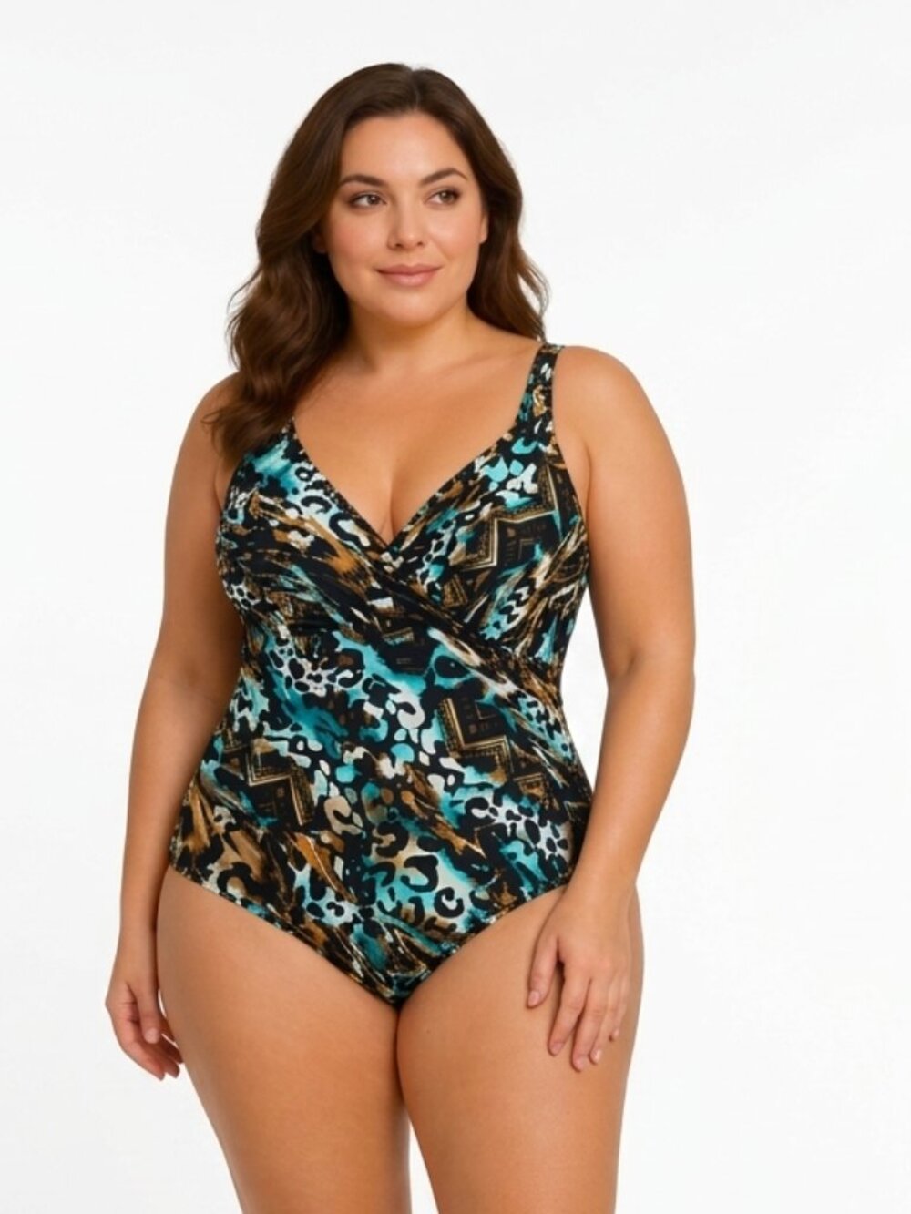 MIRACLESUIT Slimming Animal Print Swimsuit, Size 18